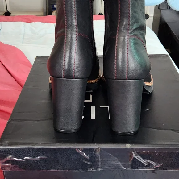 2x Brand New Never Worn.. Naturalizer Callie Leather Boots Wmns 8.5 - Picture 6 of 17